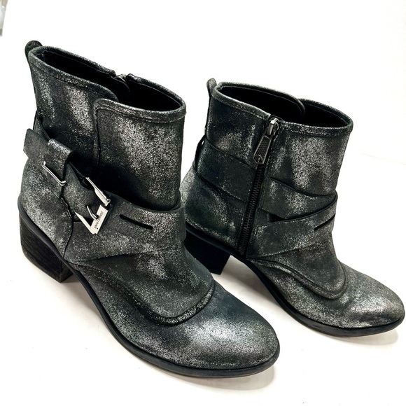 Donald J. Pliner Shoes - Donald Pliner Metallic Moto Boots